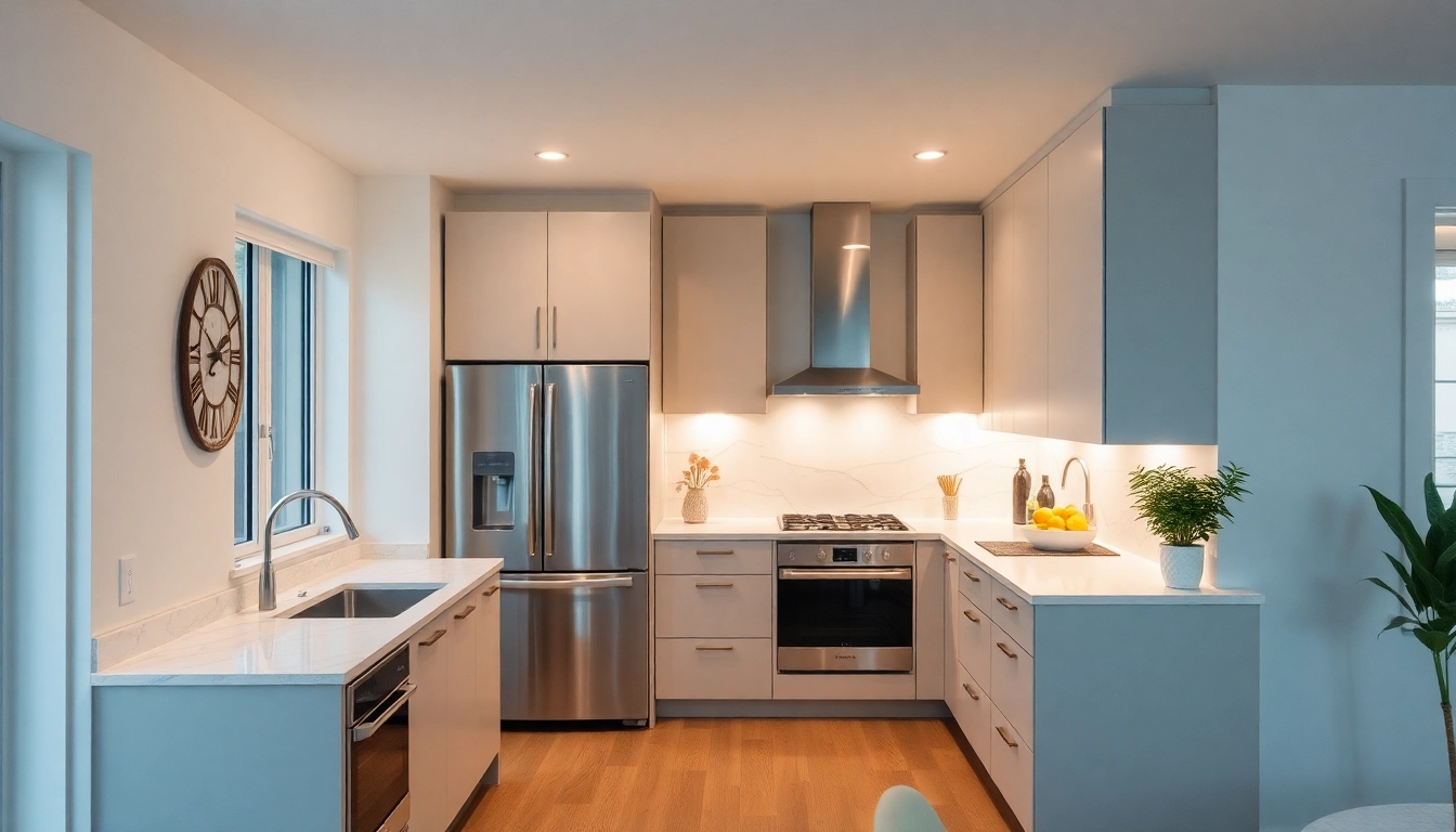 High-quality remodeling of a contemporary kitchen showcasing elegance and expert craftsmanship for homeowners seeking renovation inspiration.