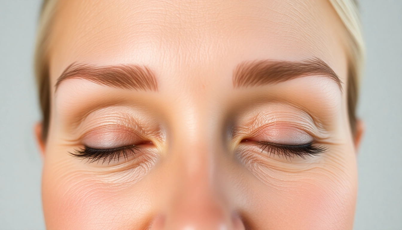 Professional consultation for Oberlidstraffung Zürich showing patient with refreshed eyelids, emphasizing expertise and natural results.